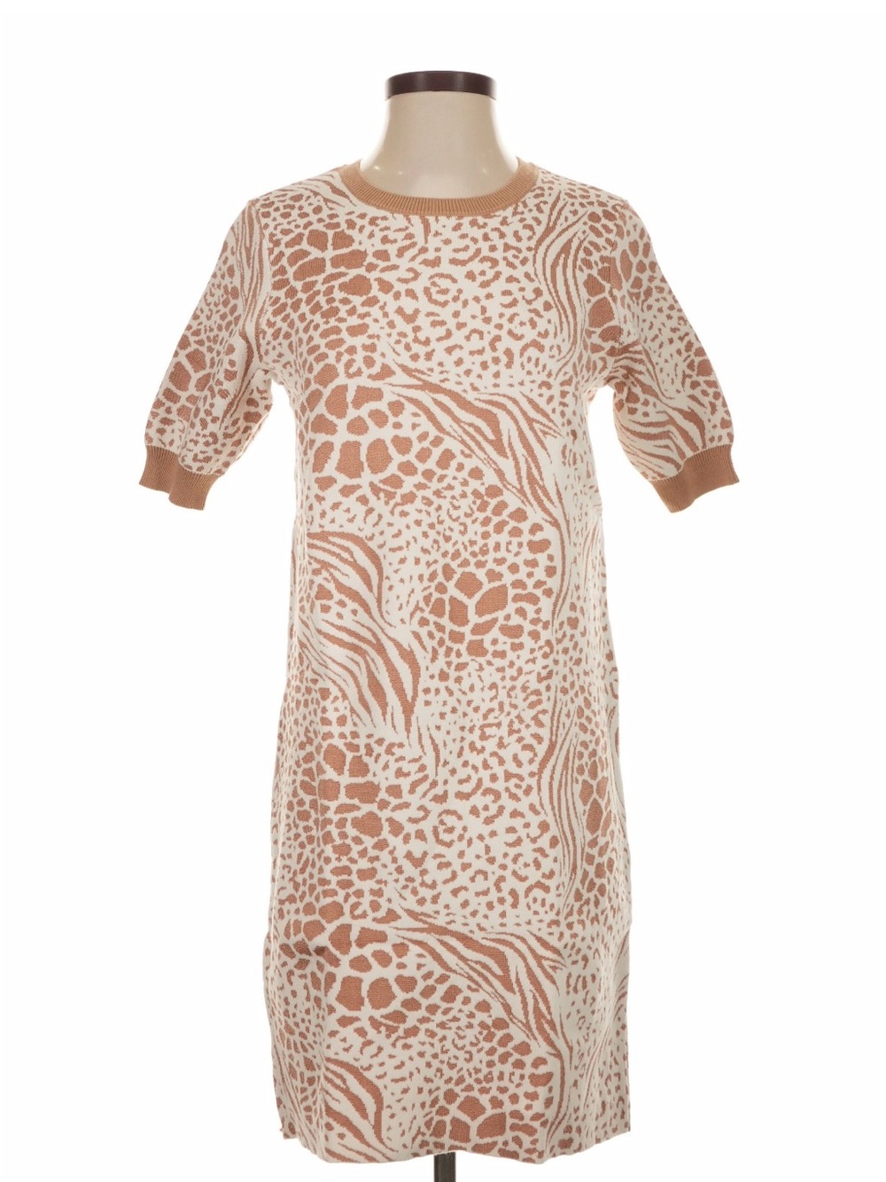 Ann Taylor Two-Tone Sweater Dress
